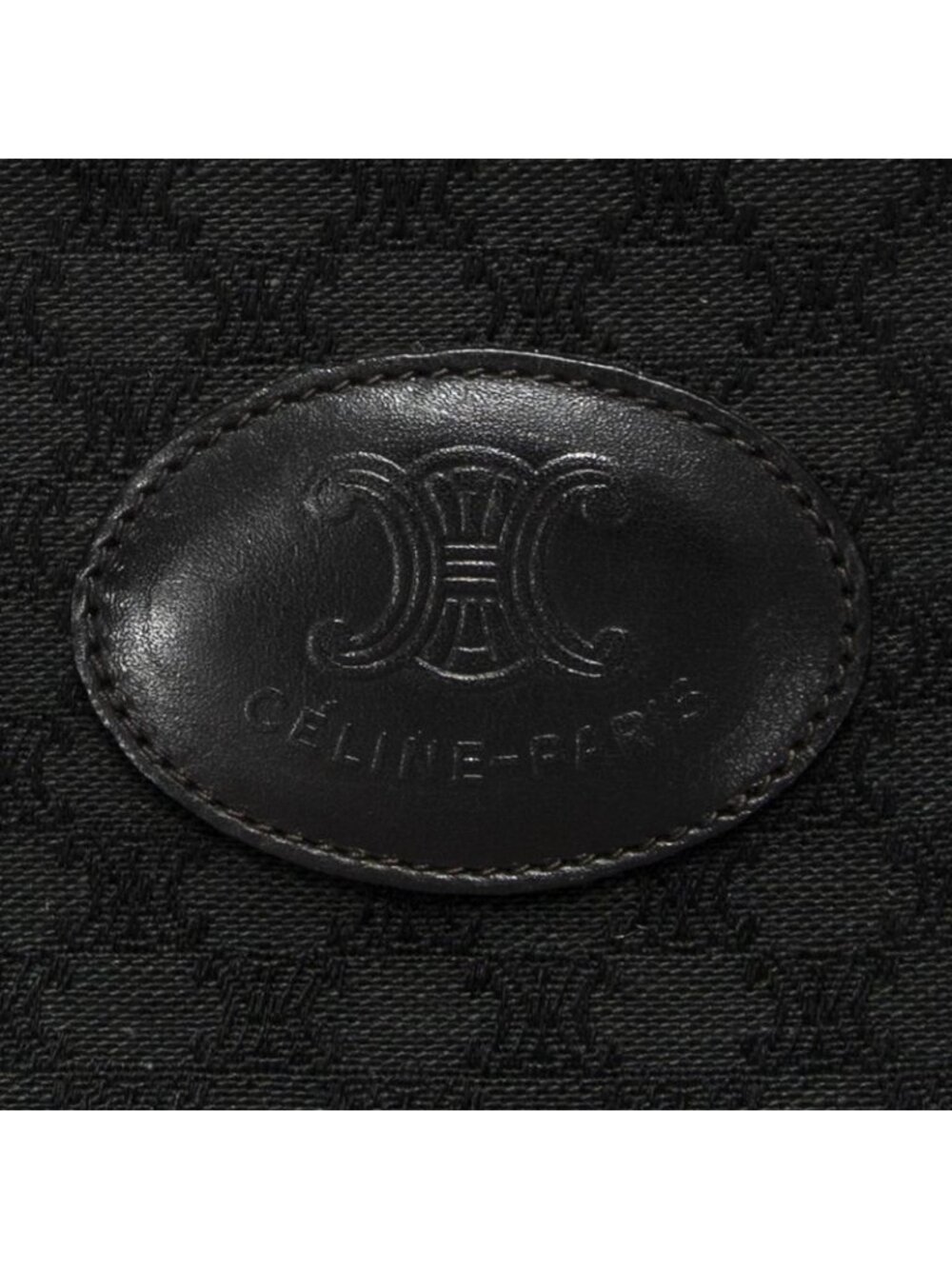 Celine Vintage Boston Black Macadam Canvas Shoulder Bag - Picture 10 of 10